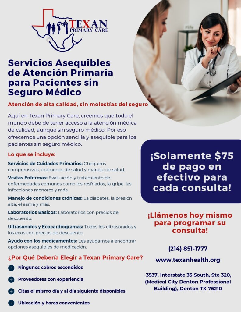 Affordable for Uninsured Patients - Texan Priamary Care