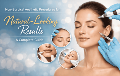 Woman receiving non-surgical aesthetic facial treatment for natural-looking results